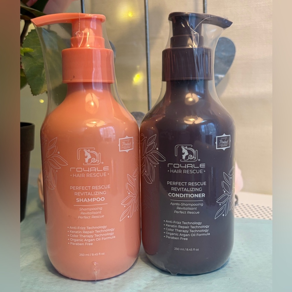 Royale Hair Rescue Perfect Rescue Shampoo & Conditioner Set - Peach & Deep Plum